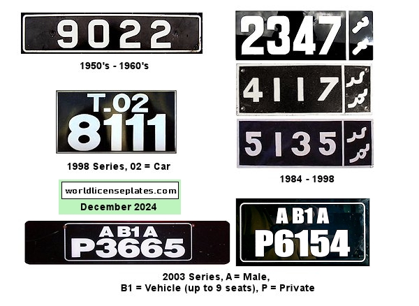 Private/Passenger license plates