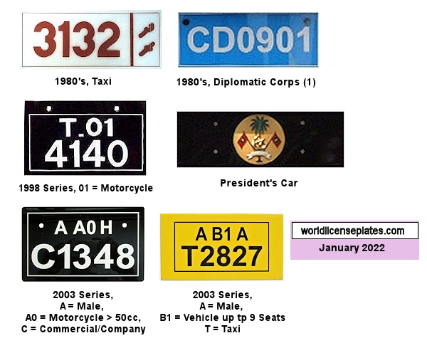 Non-Passenger/Other license plates