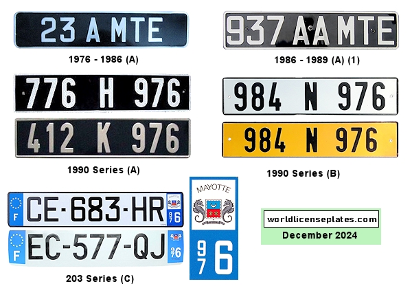 Private/Passenger license plates