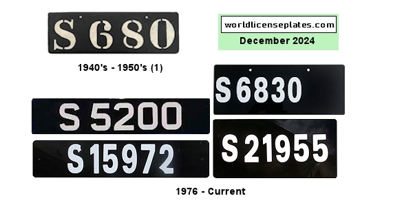 Various Vehicle Classes license plates