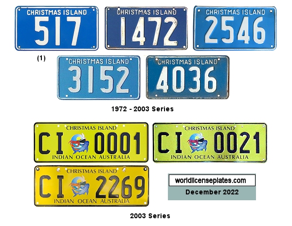 Private/Passenger license plates