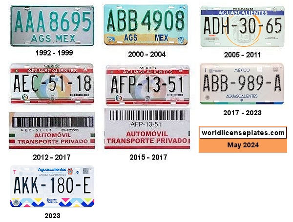 Private/Passenger license plates