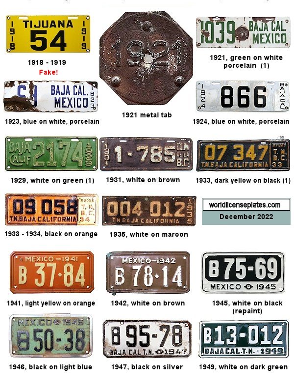 Plate History license plates
