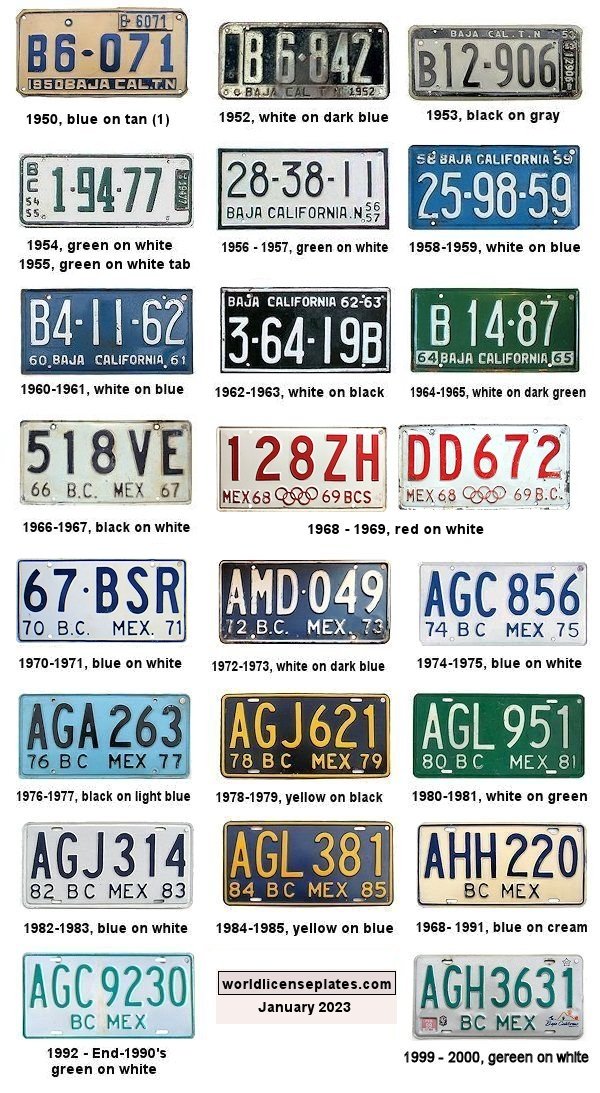Plate History license plates