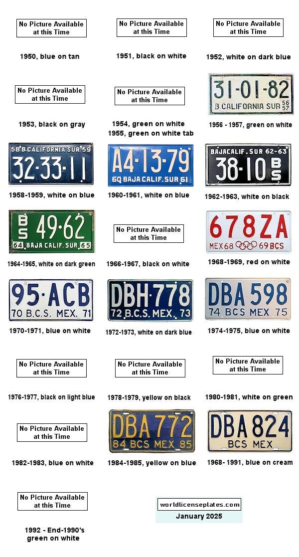 Plate History license plates