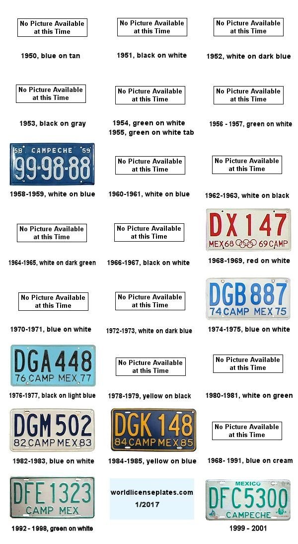 Plate History license plates