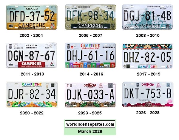 Private/Passenger license plates
