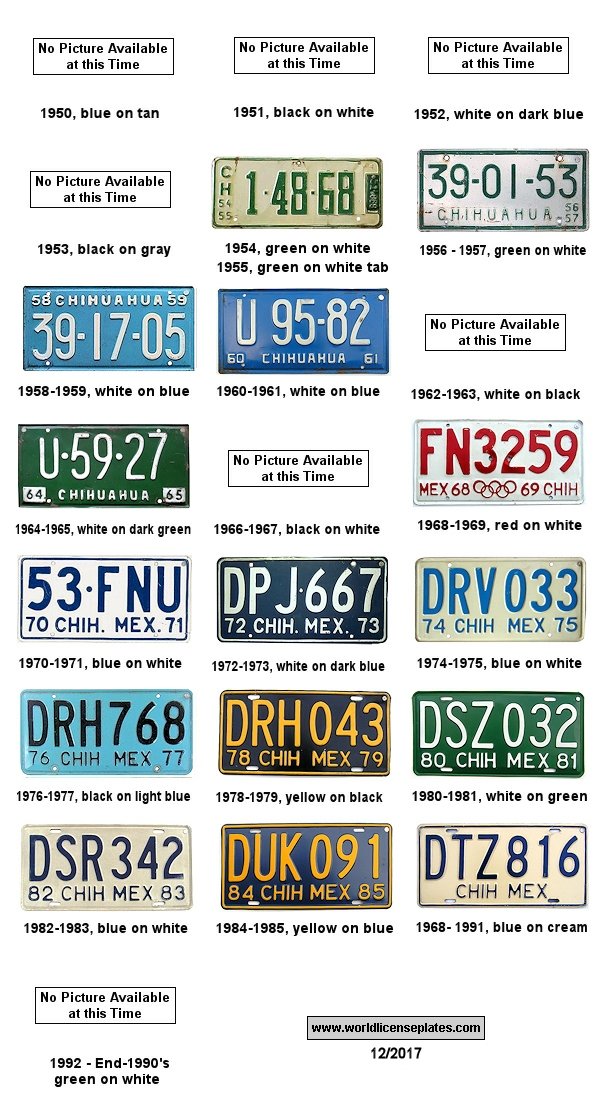 Plate History license plates