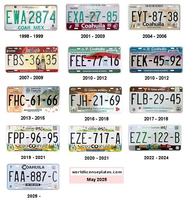 Private/Passenger license plates