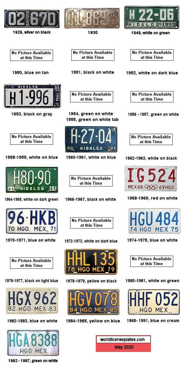 Plate History license plates