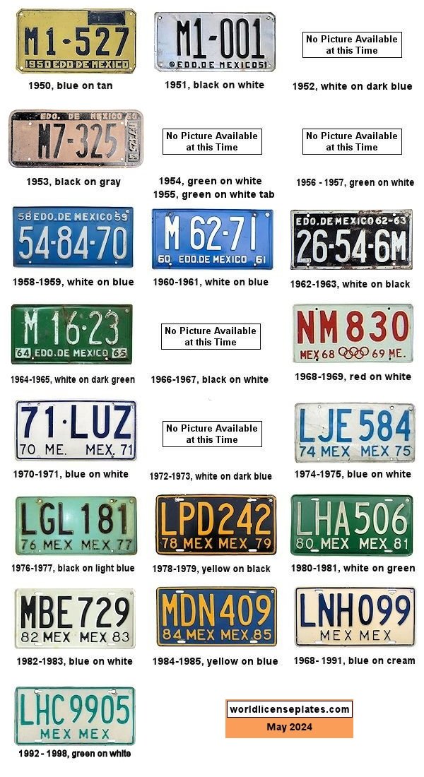 Plate History license plates