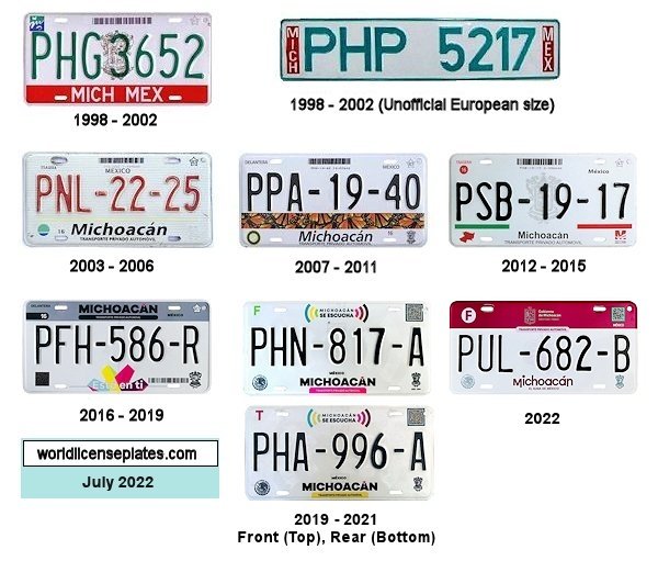 Private/Passenger license plates