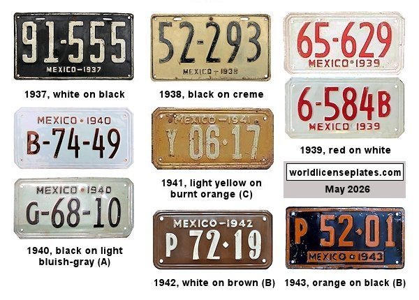 Private/Passenger license plates