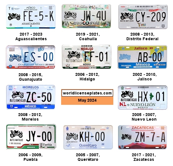 Antique Vehicle license plates