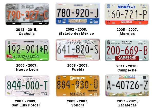 Bus (Public) license plates