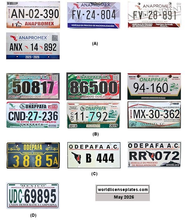 Organizations license plates