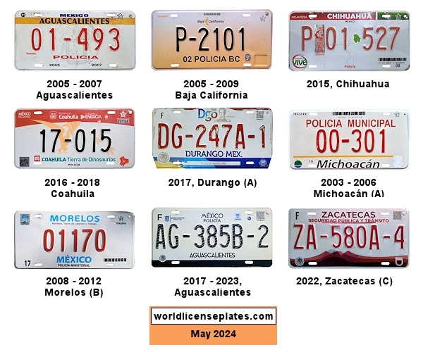 Police and Public Safety license plates