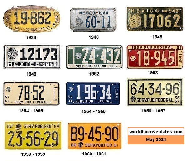 MÉXICO license plates