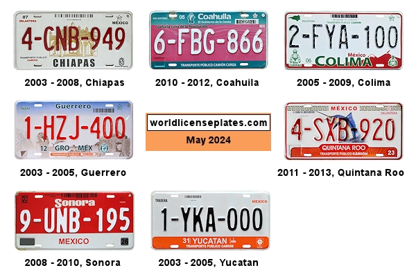 Truck (Commercial) license plates