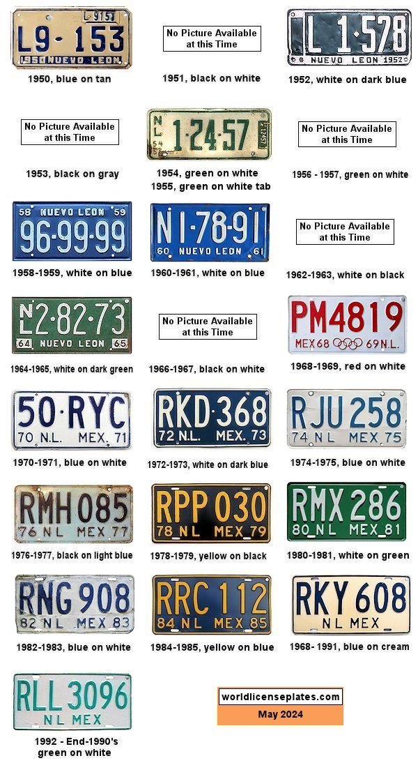 Plate History license plates