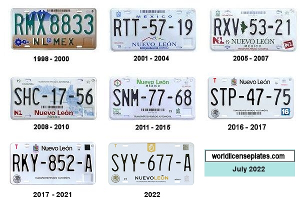 Private/Passenger license plates
