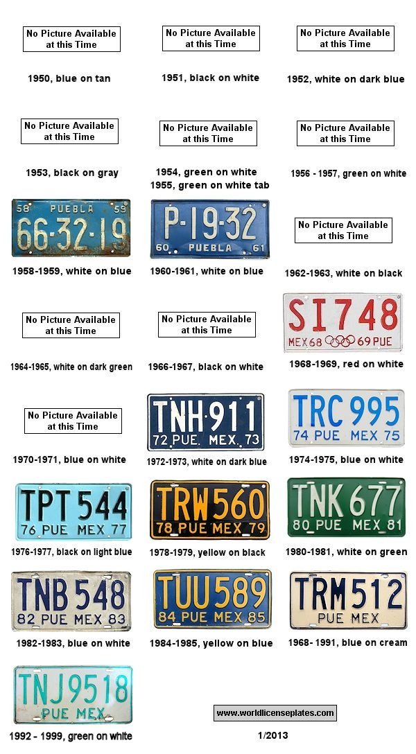 Plate History license plates