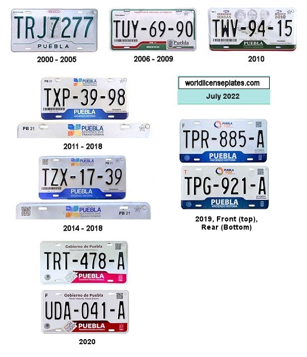 Private/Passenger license plates