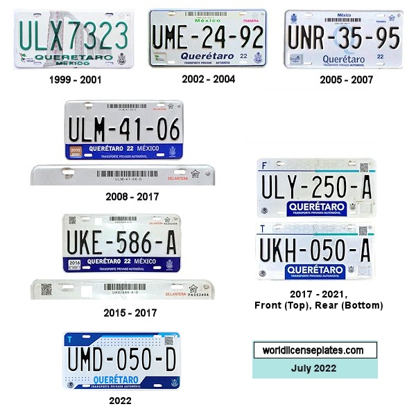 Private/Passenger license plates