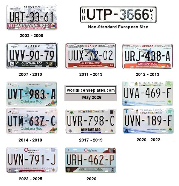Private/Passenger license plates