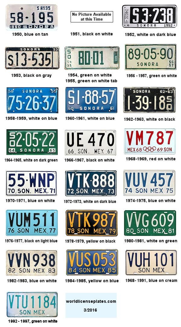 Plate History license plates