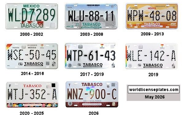 Private/Passenger license plates