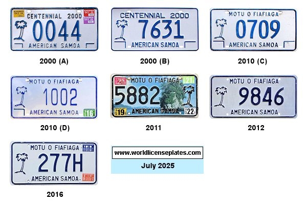Private/Passenger license plates