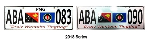 Bougainville license plates