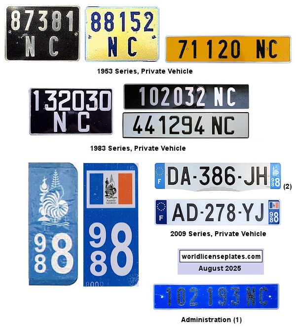 Various Vehicle Classes license plates