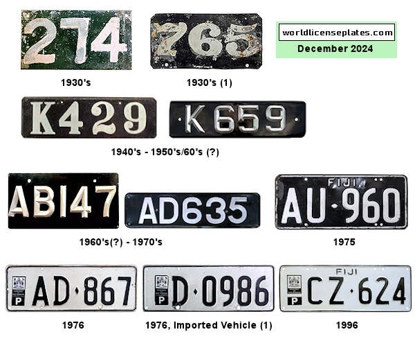 Private/Passenger license plates