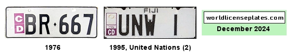 Diplomatic Corps license plates
