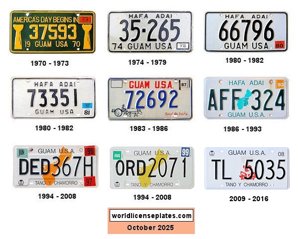 Private/Passenger license plates