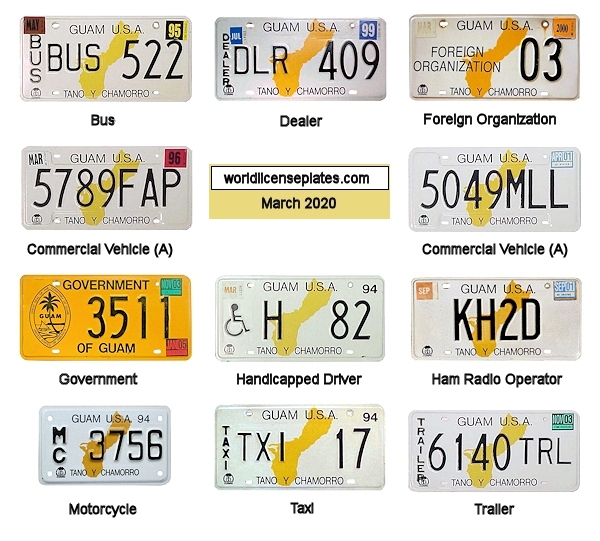 1994 Series license plates