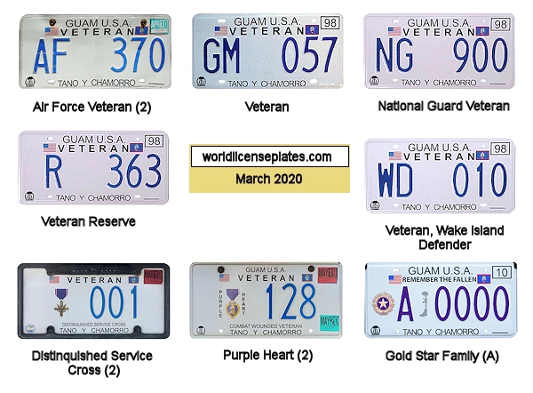 Military and Related license plates