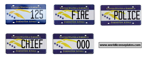 Johnston Atoll license plates