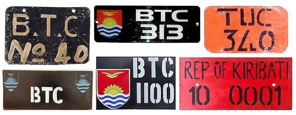 Fake Kiribati Plates license plates