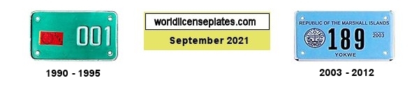 Motorcycle license plates