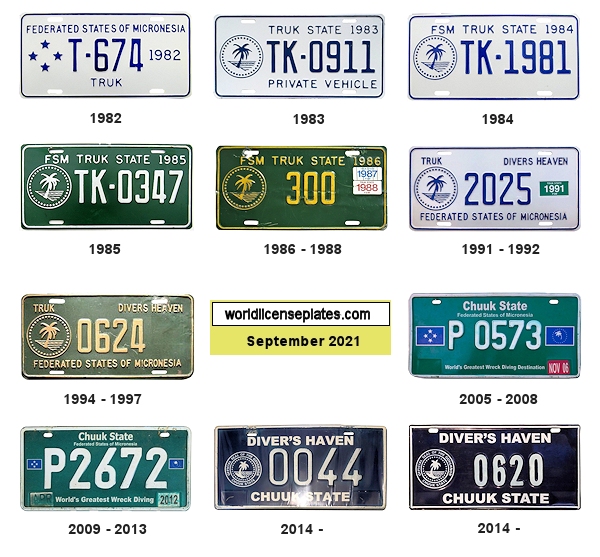 Private/Passenger license plates