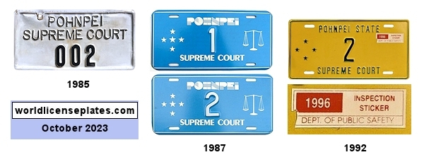 Supreme Court license plates