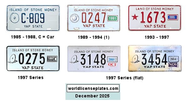 Private/Passenger license plates