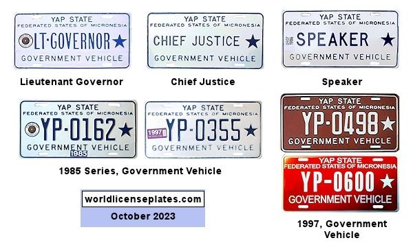 Government, Official license plates
