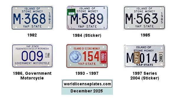 Motorcycle license plates