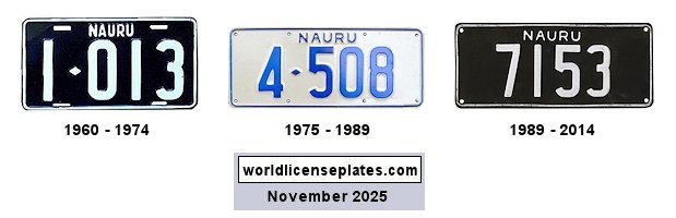 Private/Passenger license plates