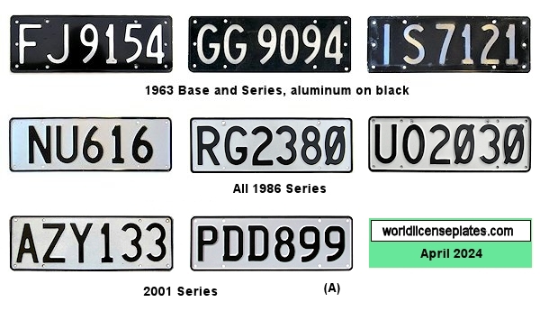 Private/Passenger * license plates