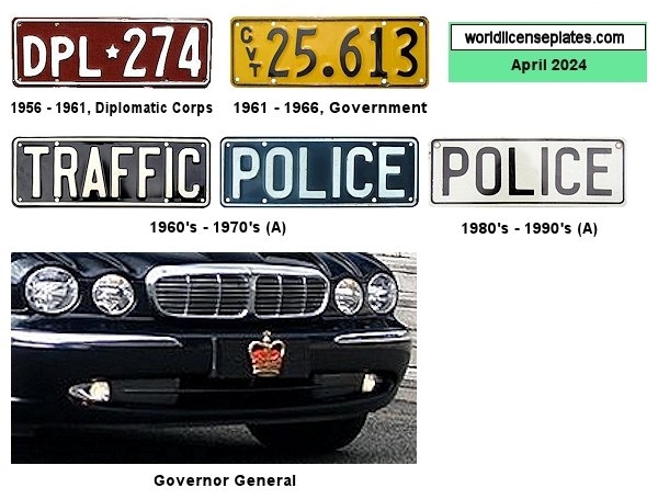 Official license plates
